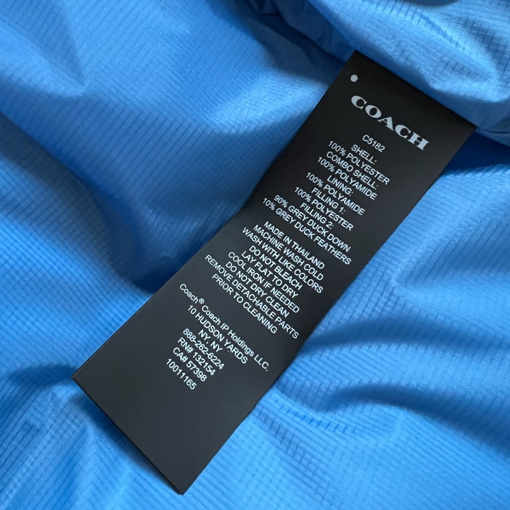 Brand NEW Coach Down Winter Jacket - Picture 10 of 11